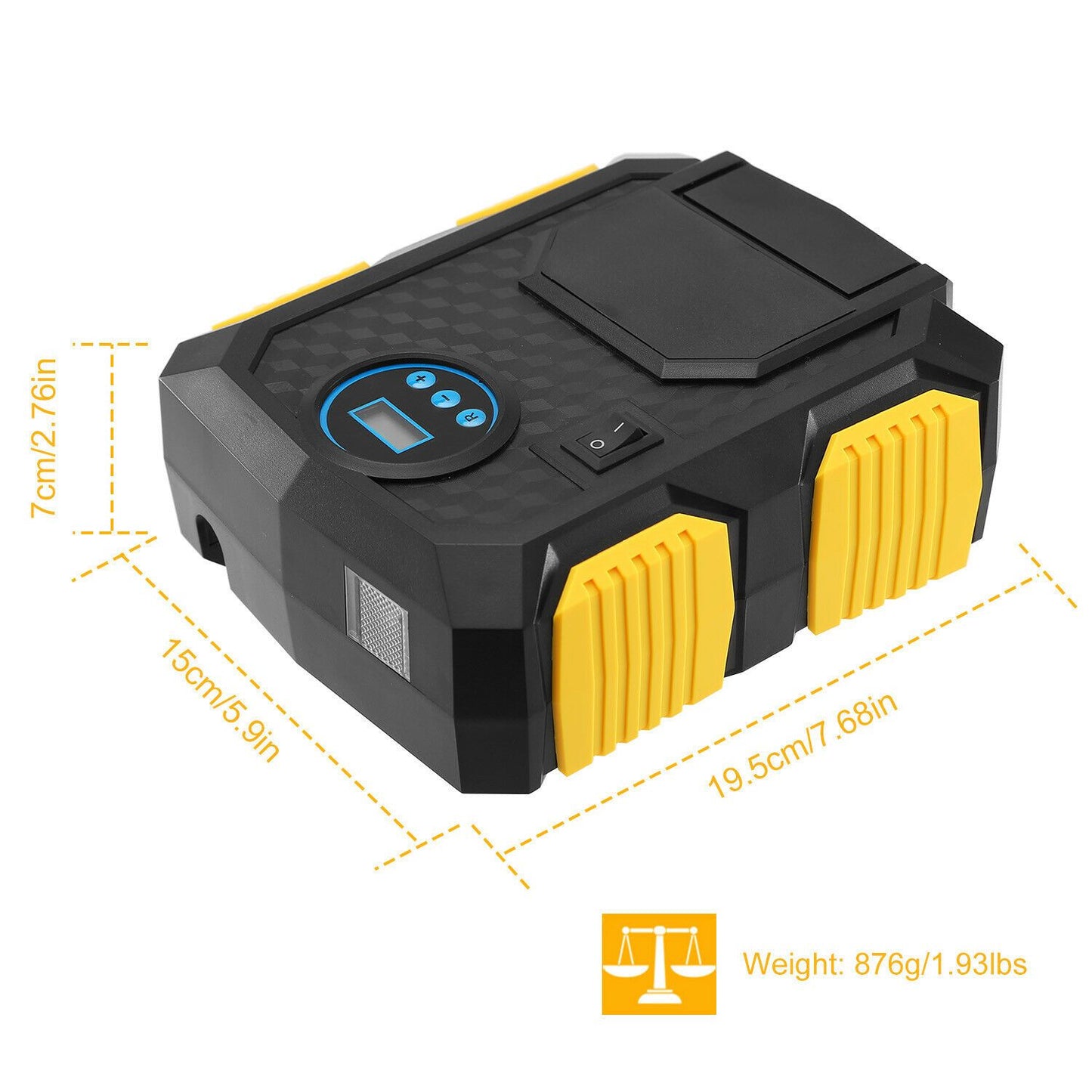 Skorter | Tire pump 12V DC 120W 150PSI with LCD Electric Air Compressor