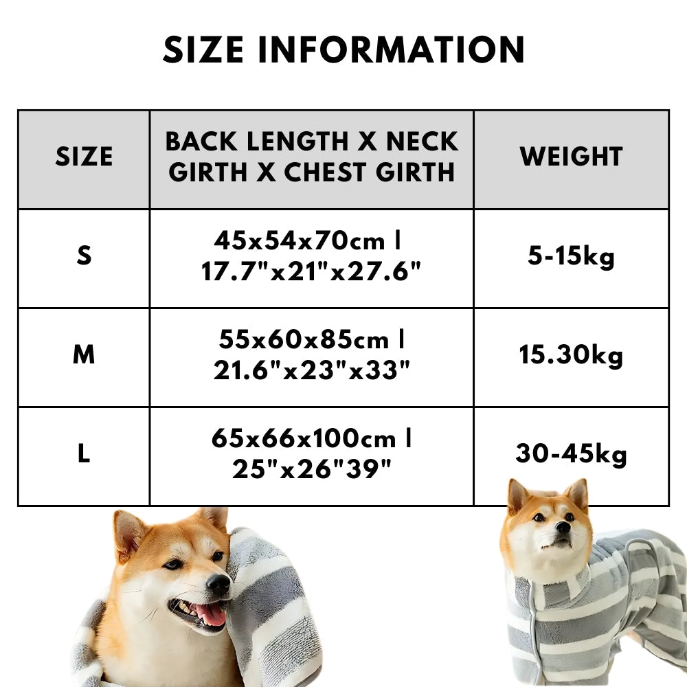 Skorter | Gentle Touch Dog Drying Towel Robe