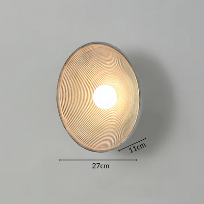 Skorter | Japanese Vintage Ridge Wall Lamp – Elegant Zen-Inspired LED Wall Light for Living Room, Bedroom & Hallways