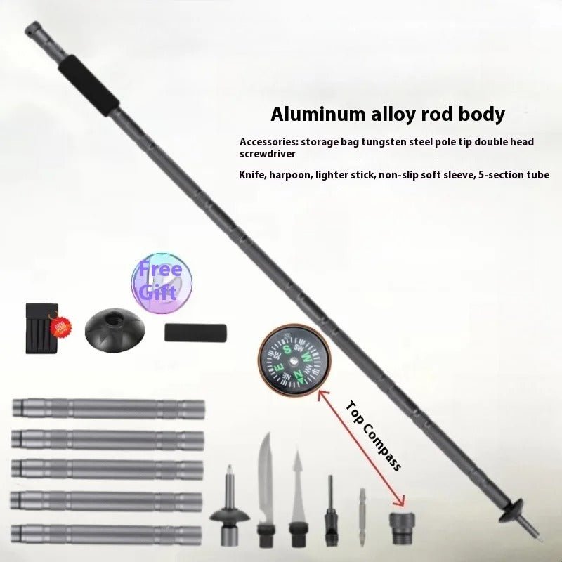 Skorter | Trailforce – Multifunktionell taktisk vandringsstav för överlevnad och äventyr 