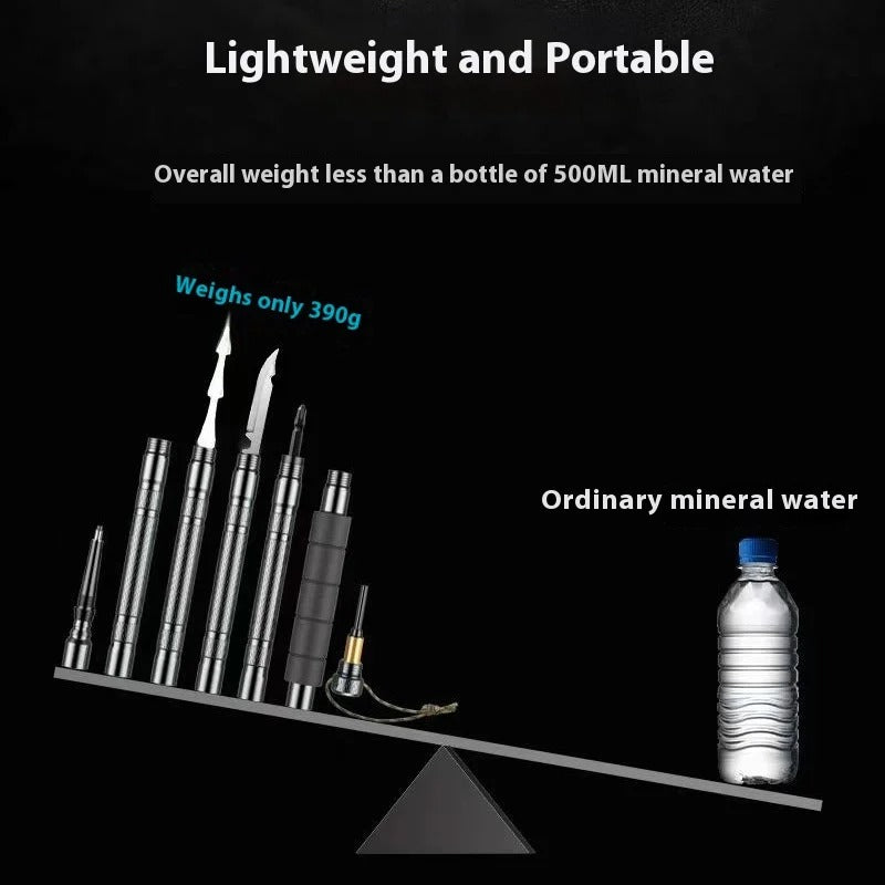 Skorter | Trailforce – Multifunktionell taktisk vandringsstav för överlevnad och äventyr 