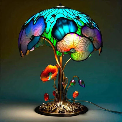 Skorter | Stained Glass Art Table Lamp – Elegant Decorative Lighting