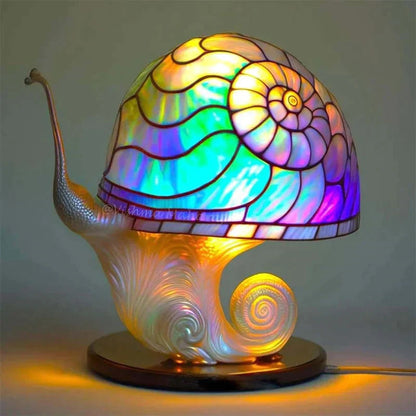 Skorter | Stained Glass Art Table Lamp – Elegant Decorative Lighting