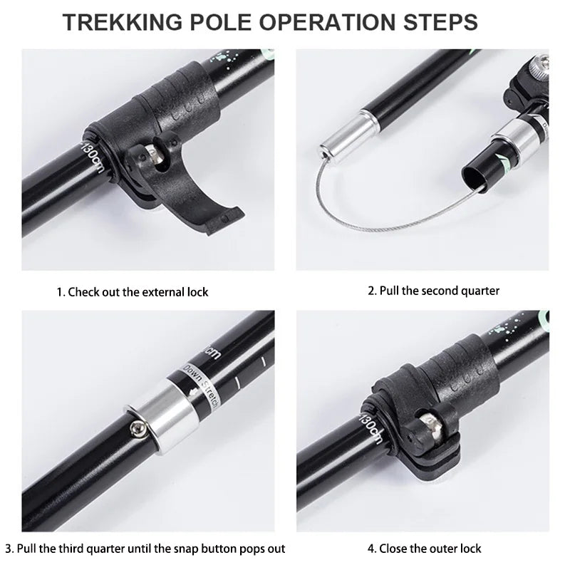 Skorter | TREKLIGHT POLES – Ultralight Folding Trekking Poles for Hiking & Camping