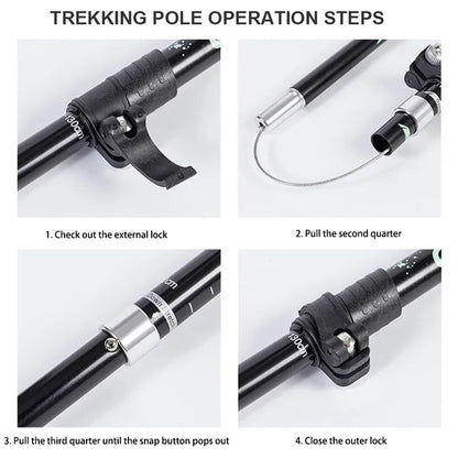 Skorter | TREKLIGHT POLES – Ultralight Folding Trekking Poles for Hiking & Camping