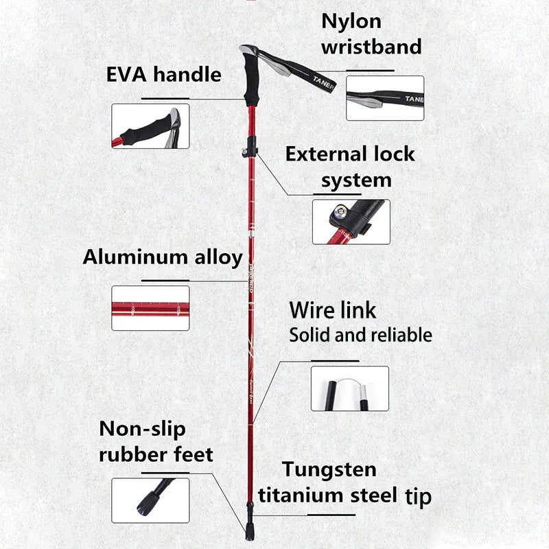 Skorter | TREKLIGHT POLES – Ultralight Folding Trekking Poles for Hiking & Camping