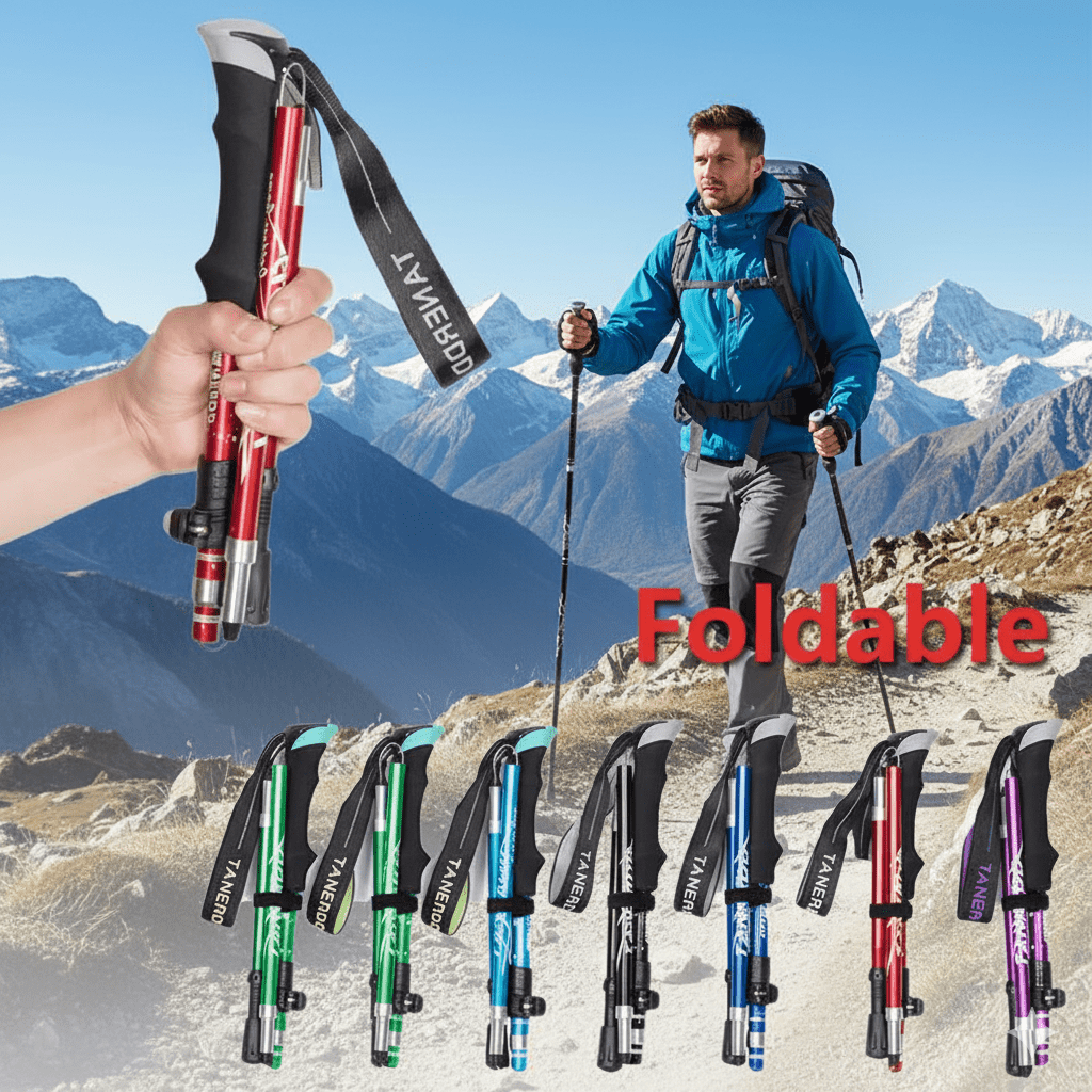 Skorter | TREKLIGHT POLES – Ultralight Folding Trekking Poles for Hiking & Camping