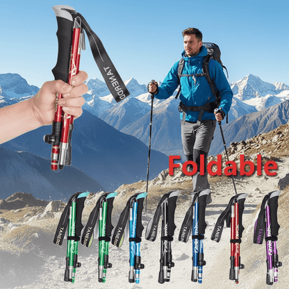 Skorter | TREKLIGHT POLES – Ultralight Folding Trekking Poles for Hiking & Camping