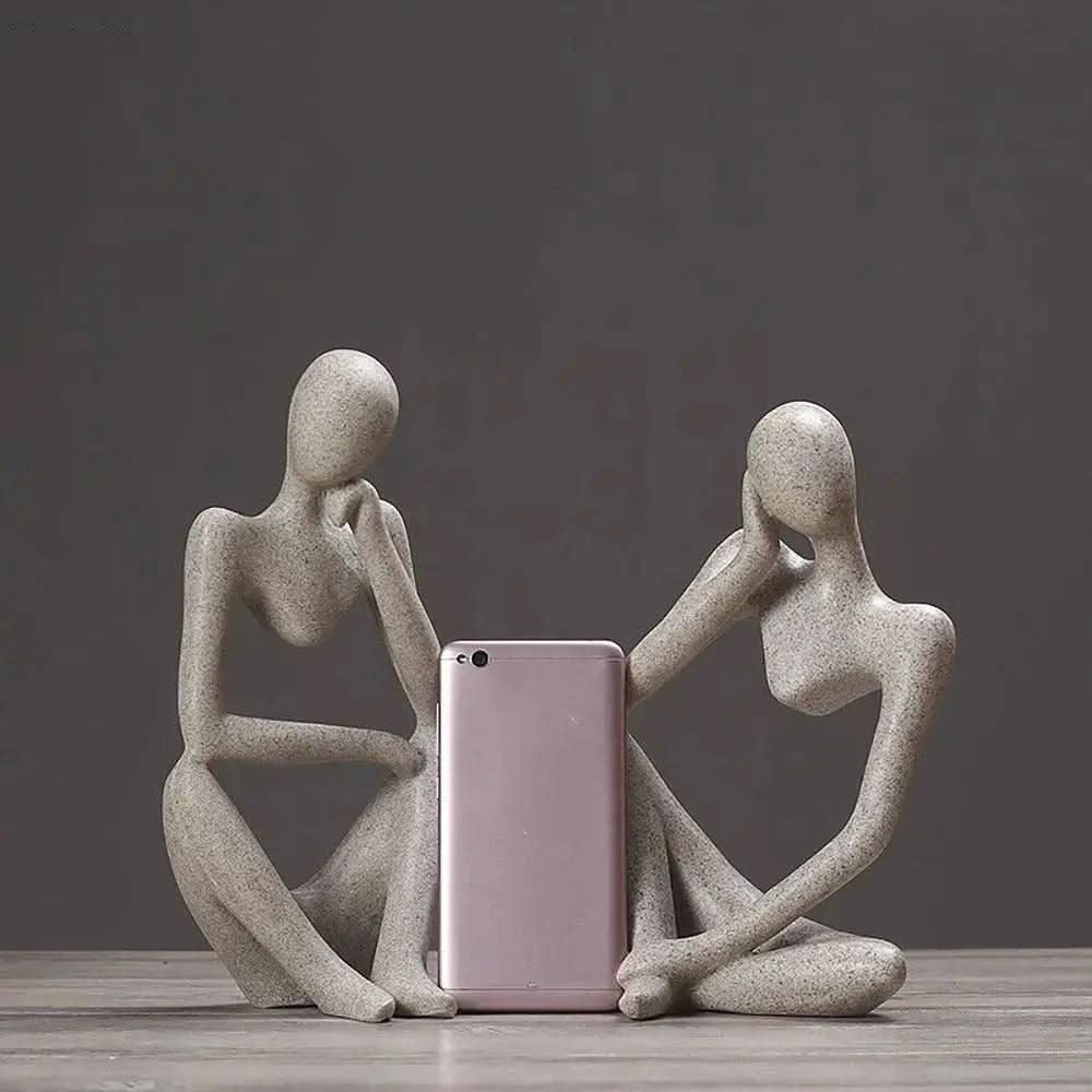 Skorter | Abstract Thinker Resin Sculpture – Home Decor