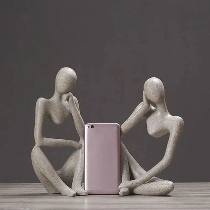 Skorter | Abstract Thinker Resin Sculpture – Home Decor