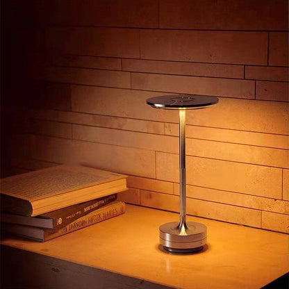 Skorter | Cordless LED Table Lamp in Galvanized Metal