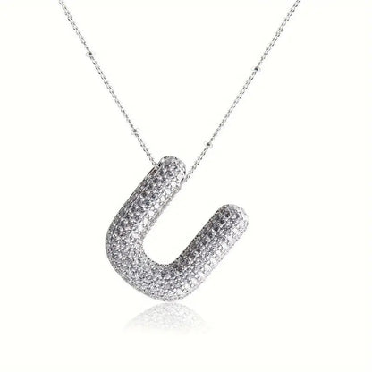 Skorter | Alphabet-Diamond-Pendant-Necklace