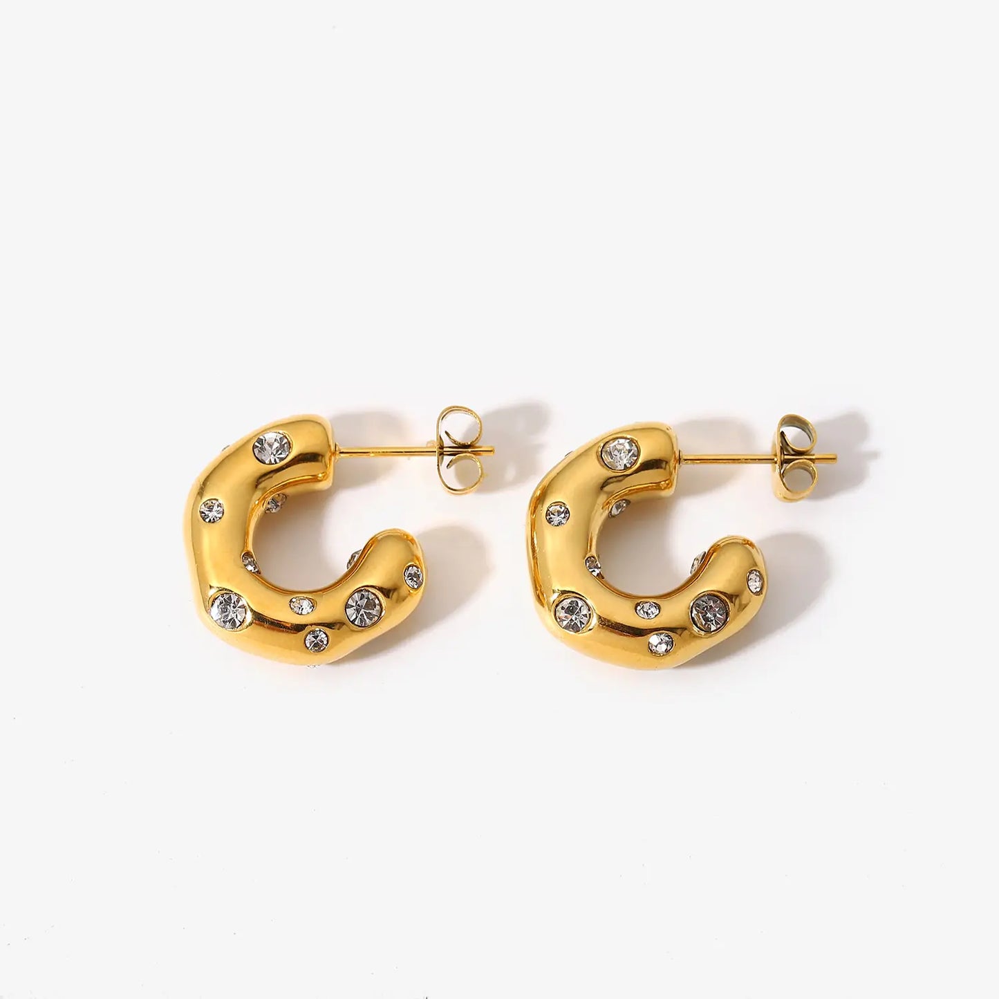 Skorter | 18K gold-plated hoops