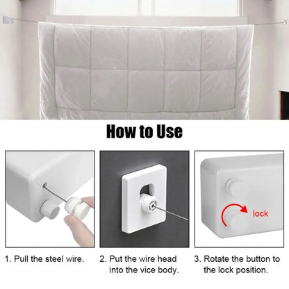 Skorter | Retractable Clothesline | Efficient And Space-Saving!