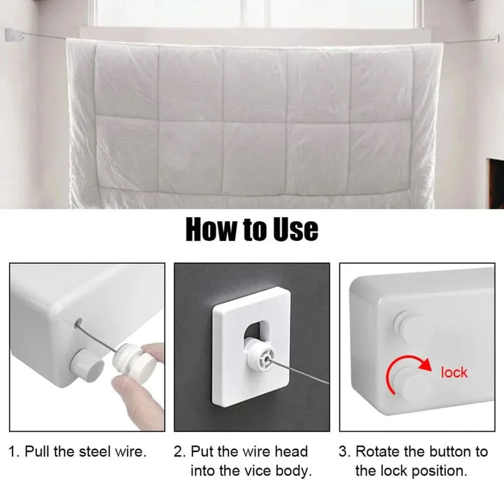 Skorter | Retractable Clothesline | Efficient And Space-Saving!