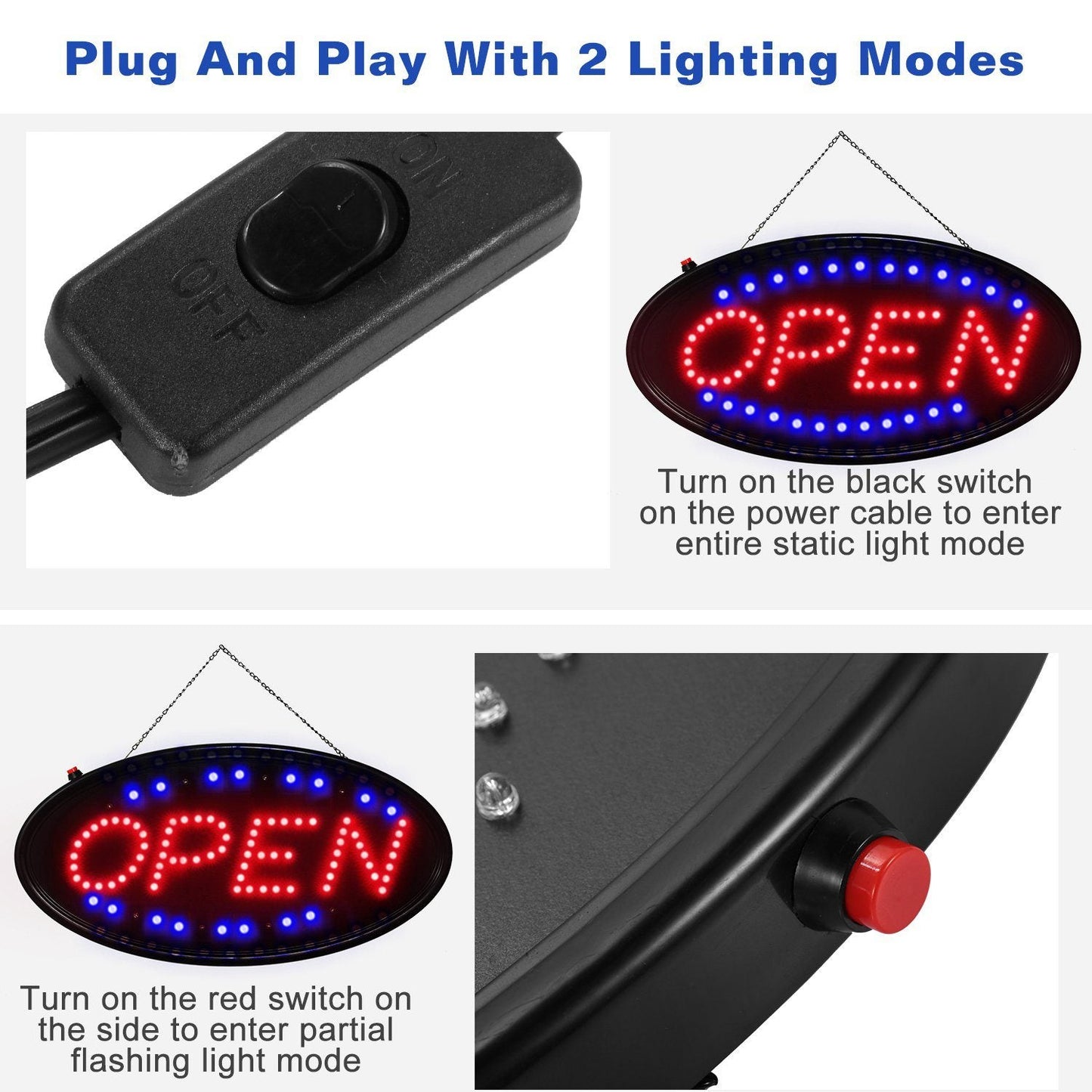 Skorter | Ultra Bright LED Neon Open Sign