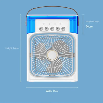 Skorter | Ultra-Cooling Portable Ice Mist Fan - Led Lights - Unique Powerful Cooling