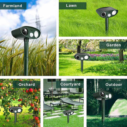 Ultrasonic Deer Repeller - Pack Of 4 Solar Powered - Get Rid of Deer in 48 Hours - SKØRTER
