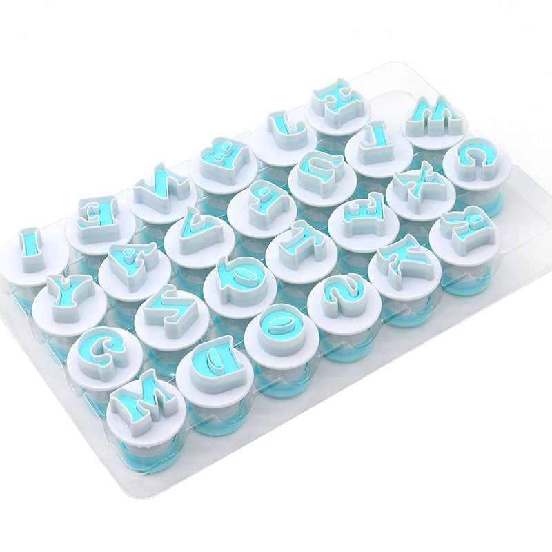 skorter | Alphabet Fondant Cutter With Plunger