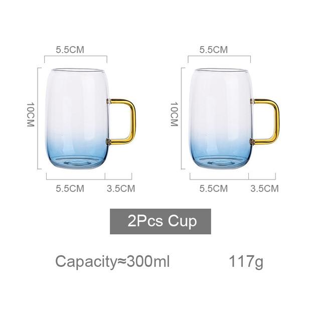 Skorter | Blue Ombre Glass Jug Set