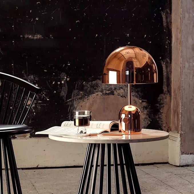 Skorter | Aeloria™ | Copper Table Lamp with Adjustable Brightness | Modern Lighting for Living Room & Bedroom