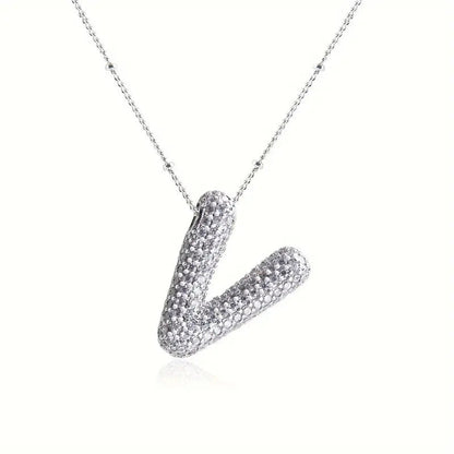 Skorter | Alphabet-Diamond-Pendant-Necklace