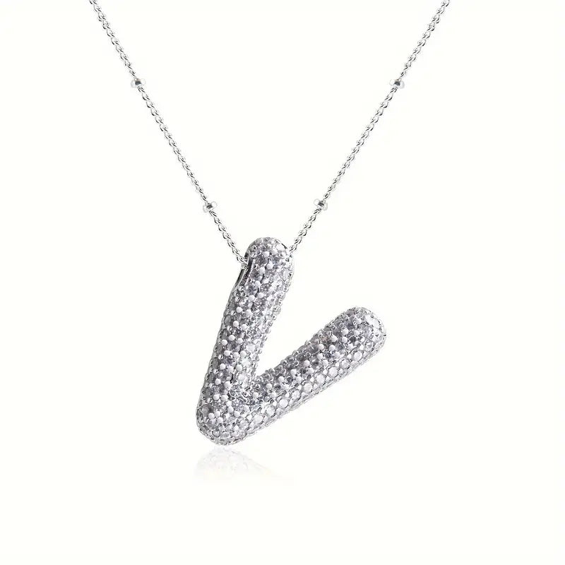 Skorter | Alphabet-Diamond-Pendant-Necklace