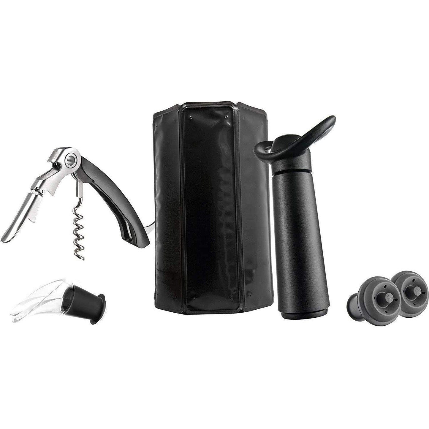 Skorter | Vacu Vin Wine Reduction Pump with 2 Vacuum Bottle Stoppers