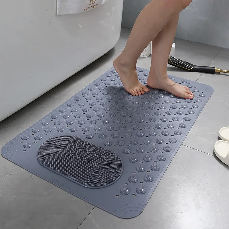 Skorter | Anti-Slip Shower Mat with Integrated Foot Scrubber – Safe, Comfortable & Quick-Drying Design