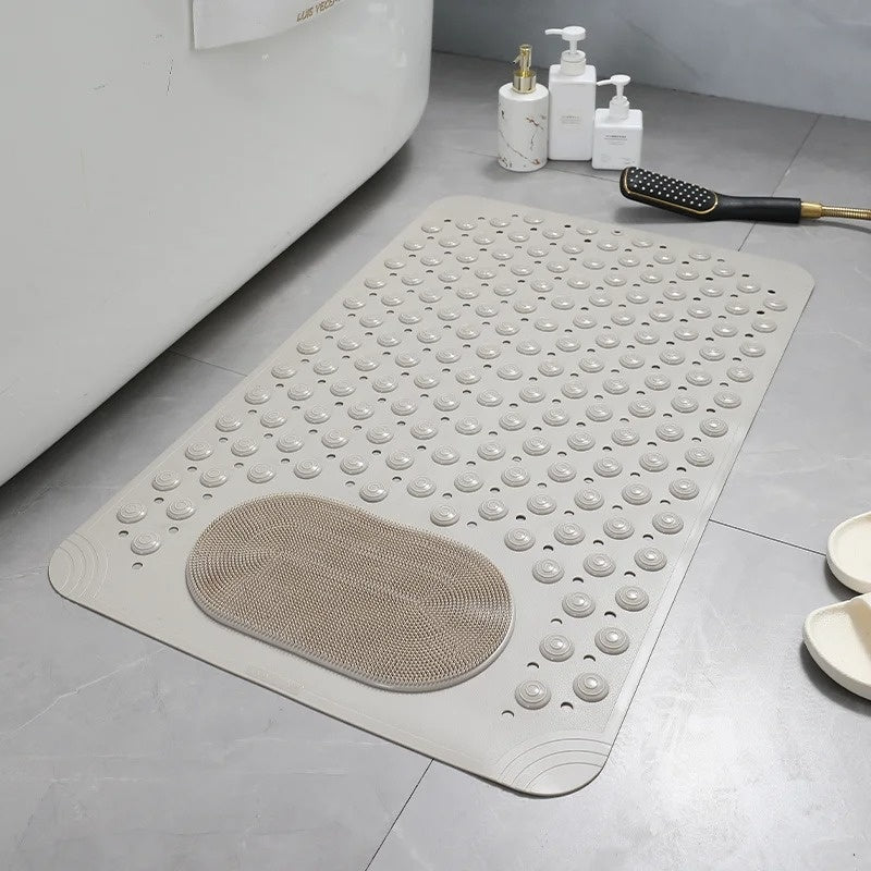 Skorter | Anti-Slip Shower Mat with Integrated Foot Scrubber – Safe, Comfortable & Quick-Drying Design