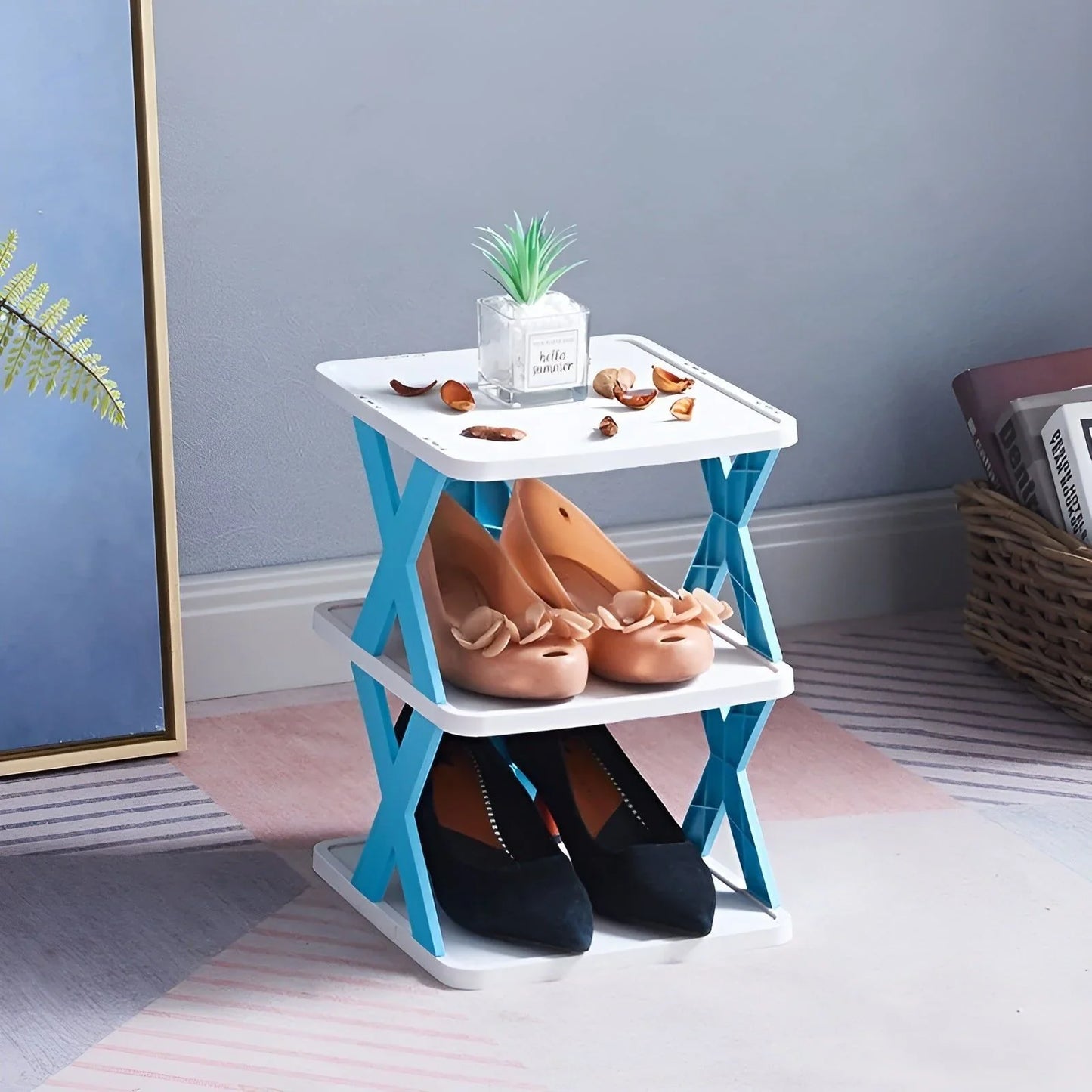 Skorter | Multifunctional and Foldable Shoe Rack for Space-Saving Storage