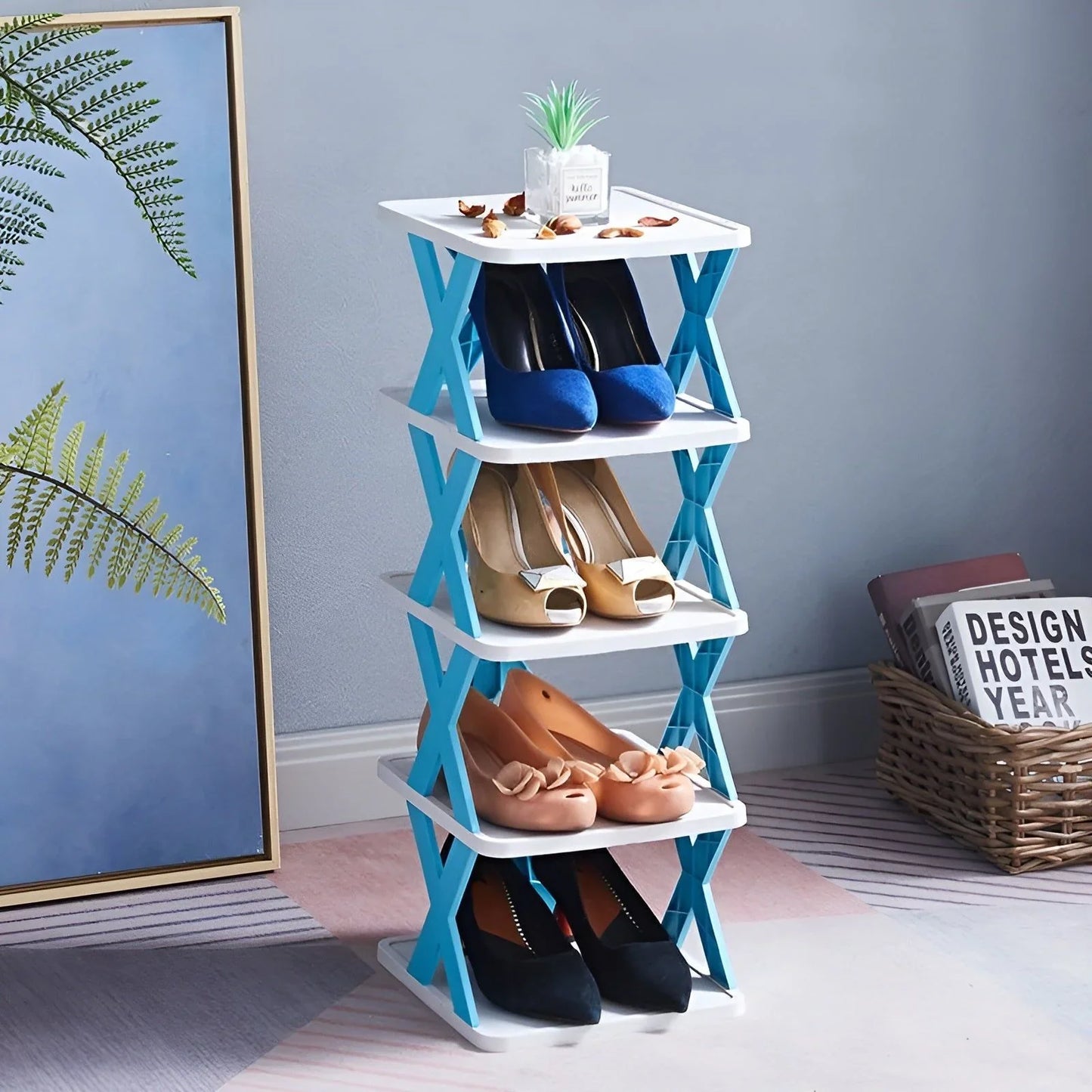 Skorter | Multifunctional and Foldable Shoe Rack for Space-Saving Storage