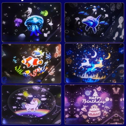 Skorter | Ocean Kids Projector Light – Starry Projection Lamp with 360° Rotation, Night-Time Projector for Children's Room, Ideal Gift for Autism & Sensory Needs