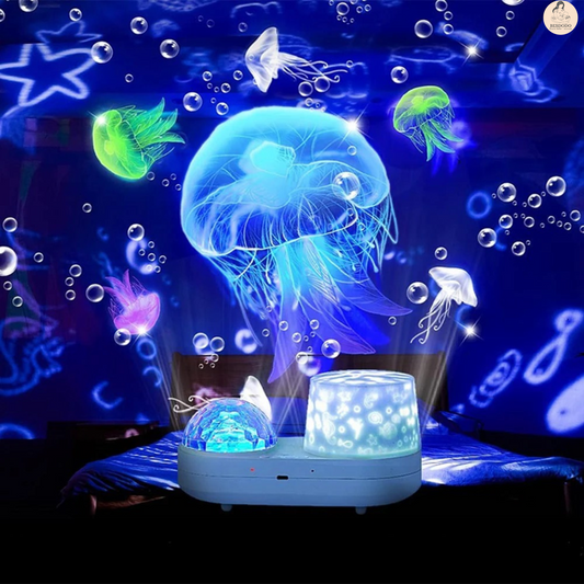 Skorter | Ocean Kids Projector Light – Starry Projection Lamp with 360° Rotation, Night-Time Projector for Children's Room, Ideal Gift for Autism & Sensory Needs