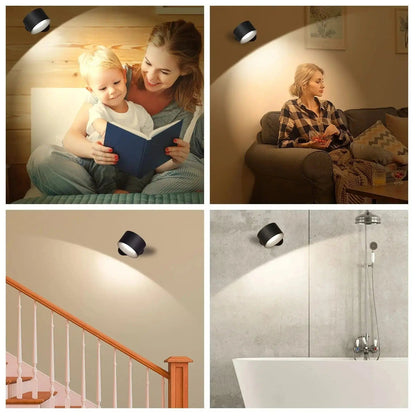 Skorter | Battery Operated Wall Light | Rechargeable, 360° Adjustable & Wireless for Modern Interiors