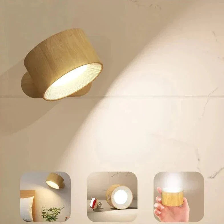 Skorter | Battery Operated Wall Light | Rechargeable, 360° Adjustable & Wireless for Modern Interiors
