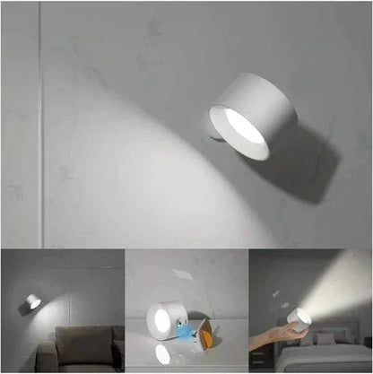 Skorter | Battery Operated Wall Light | Rechargeable, 360° Adjustable & Wireless for Modern Interiors