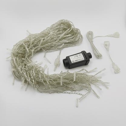 Skorter | Twinkling Icicle String LED Lights | Warm White & Cool White, Extendable for Indoor & Outdoor Holiday Decor