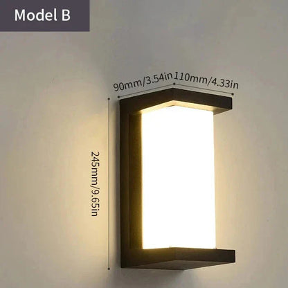 Skorter | LED Outdoor Wall Light | Waterproof, PIR Motion Sensor for Balconies, Porches & Gardens