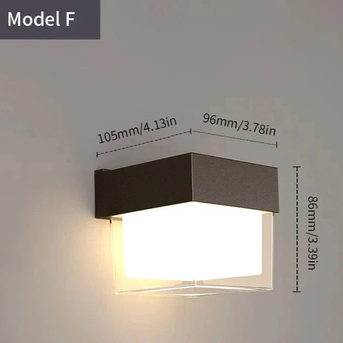 Skorter | LED Outdoor Wall Light | Waterproof, PIR Motion Sensor for Balconies, Porches & Gardens