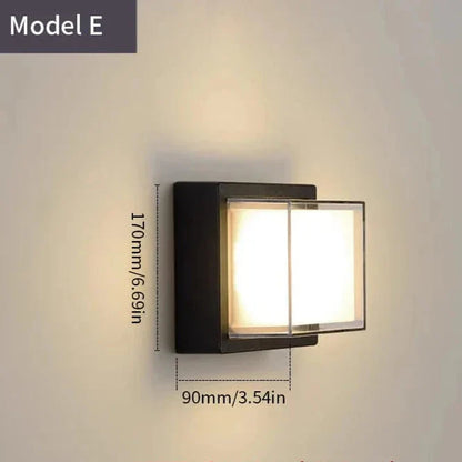 Skorter | LED Outdoor Wall Light | Waterproof, PIR Motion Sensor for Balconies, Porches & Gardens