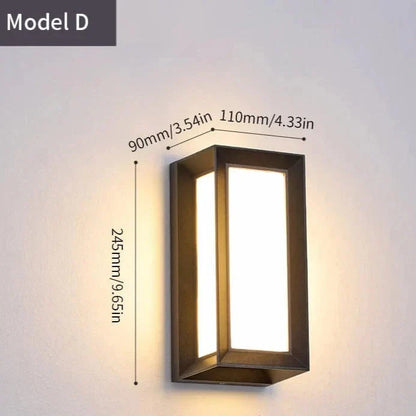 Skorter | LED Outdoor Wall Light | Waterproof, PIR Motion Sensor for Balconies, Porches & Gardens