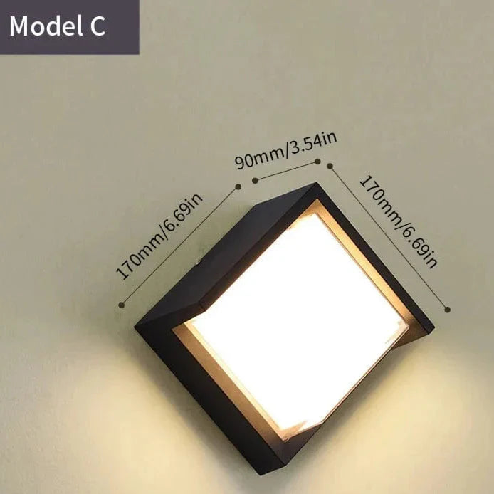 Skorter | LED Outdoor Wall Light | Waterproof, PIR Motion Sensor for Balconies, Porches & Gardens