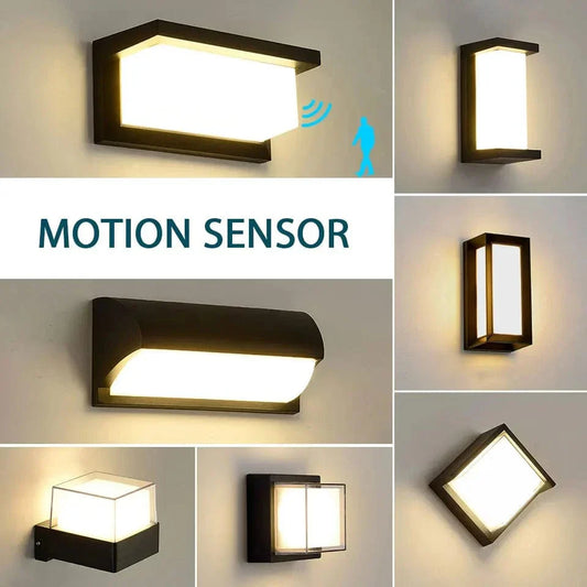 Skorter | LED Outdoor Wall Light | Waterproof, PIR Motion Sensor for Balconies, Porches & Gardens