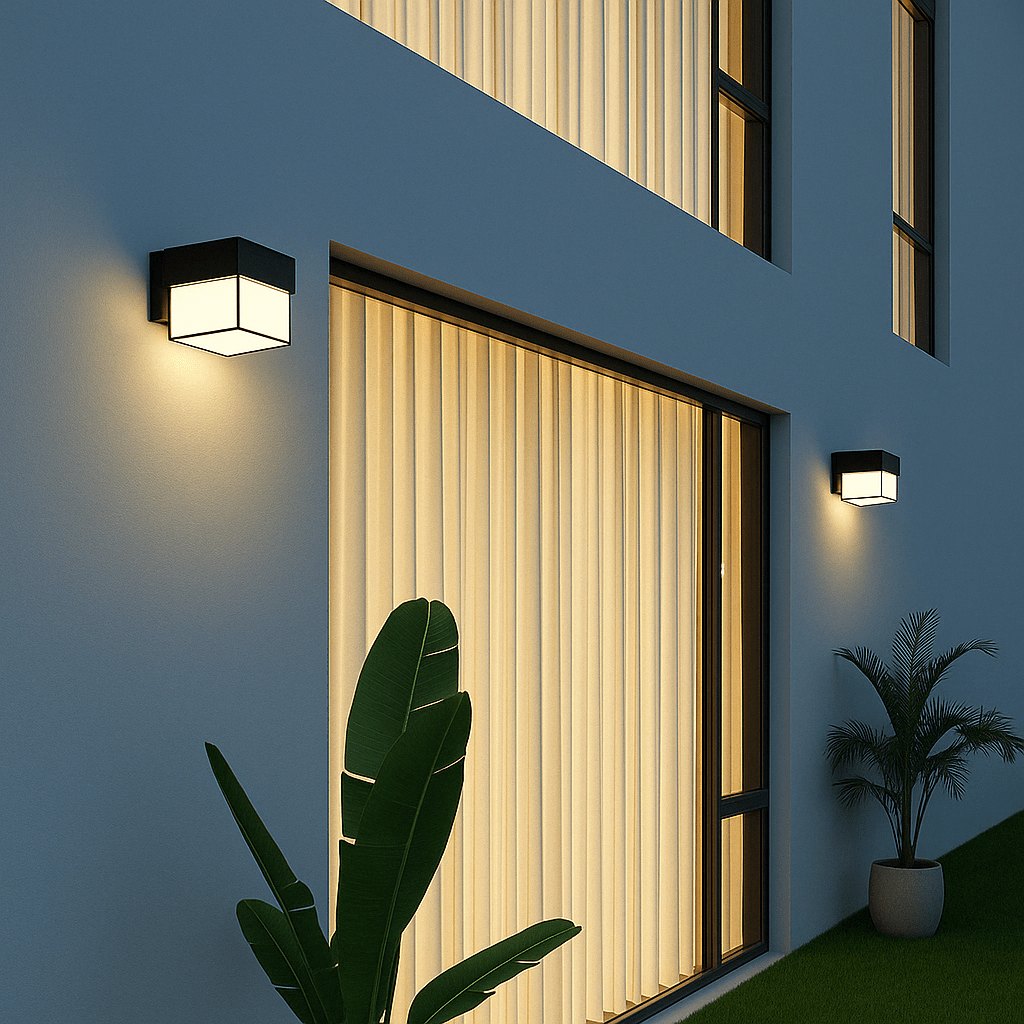 Skorter | LED Outdoor Wall Light | Waterproof, PIR Motion Sensor for Balconies, Porches & Gardens