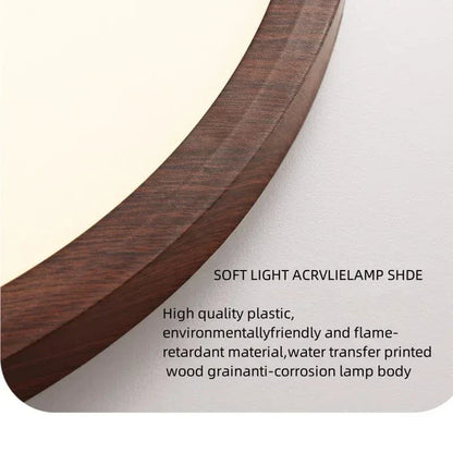 Skorter | LED Ceiling Light | Ultrathin Wood Grain Design, Dustproof & Dimmable for Modern Interiors