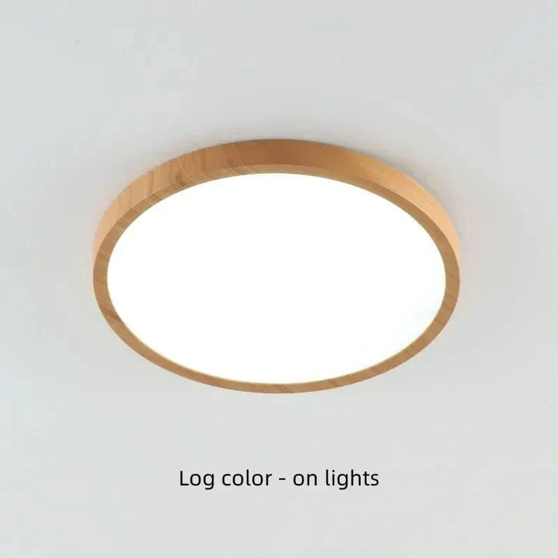 Skorter | LED Ceiling Light | Ultrathin Wood Grain Design, Dustproof & Dimmable for Modern Interiors