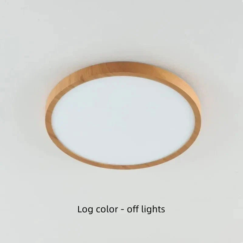 Skorter | LED Ceiling Light | Ultrathin Wood Grain Design, Dustproof & Dimmable for Modern Interiors