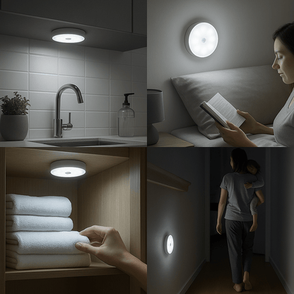 Skorter | Rechargeable Motion Sensor LED Light | Energy-Saving, USB Rechargeable & Ideal for Hallways, Stairs, Wardrobes & Cupboards