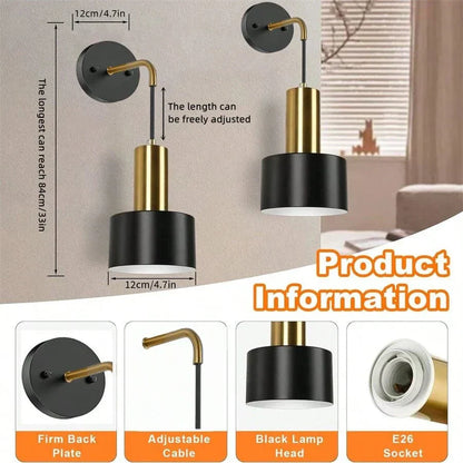 Skorter | Wireless Rechargeable Wall Lamp | Remote Control, Adjustable Brightness & Color Temperature for Bedrooms and Foyers